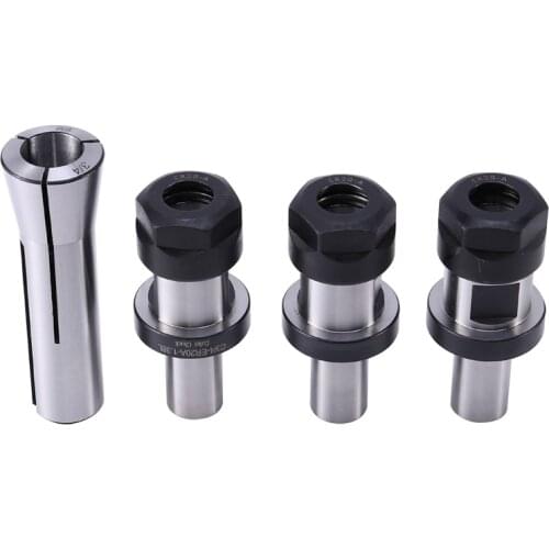 3 Pieces of 3/4 ER20 1.38 Chuck Chuck + 1Pc R8 Chuck 3/4, with Flat TTS System Kit, Tool Holder