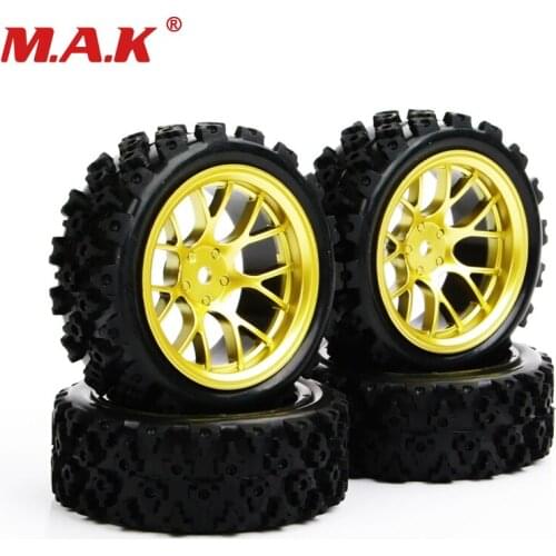 4pcs/set racing off road tires 12mm hex rubber tyre wheel rim fit for RC 1:10 vehicle car truck toys parts accessories