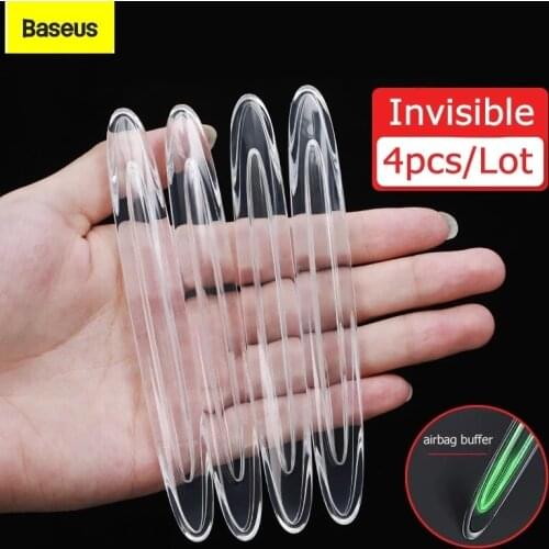 Xiaomi Baseus 4pcs Car Door Protector TPU Transparent Auto Edge Corner Protective Bumper Sticker Vehicle Door Protector