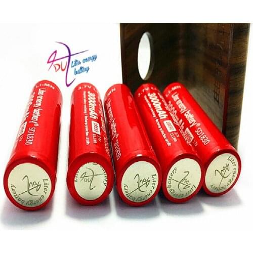 6PCS New Original Liter energy battery 18650B 3.7V 3000MAH SD18650 Rechargeable Li-ion battery for tablet pc inch