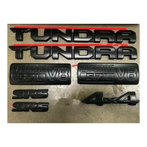 7pcs FIT for 2014-2019 Blackout Emblem Overlays ABS Plastic PT948-34181-02