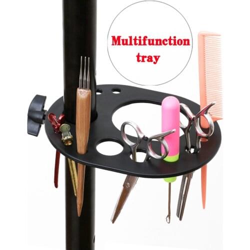 Leeons Multifunction Hair Tray For Mannequin Head Tripod Stand Tray Convenient Wig Making Kit For Adjustable Tripod Stand