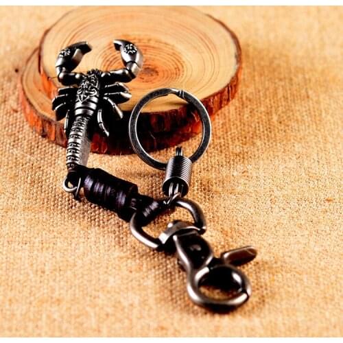 Lobster model keychain key ring genuine leather hanging key chain key holder retro portachiavi chaveiro llaveros hombre