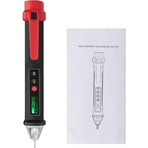 VC1010 12-1000V Digital Voltage Detectors Volt Current Electric Test Pencil AC/DC Non-Contact Pen Tester Meter