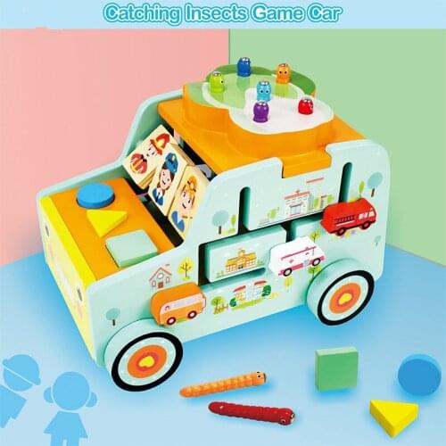 Baby Wooden Montessori Toys Digit Magnetic Games Fishing Learning Toys Game CAR Educational Puzzle Toys For Children Gifts