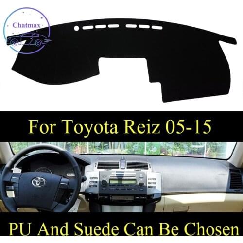 Customize For Toyota Reiz 2005-2015 Mark X Dashboard Console Cover PU Leather Suede Protector Sunshield Pad