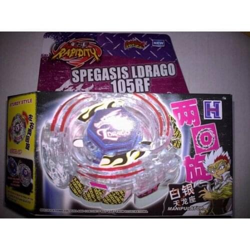 Bayblade Lightning L-Drago/Spegasis LDrago 105RF 4D Spinning Top With Left Right Spin Launcher US Seller