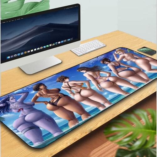 GuJiaDuo Sexy Sunshine Big Butt Girls Anime Mouse Pad Gamer Notebook PC Keyboard Carpet Desk Mat Office Gaming Desk Mousepad xxl