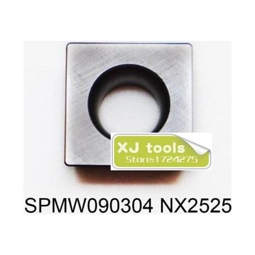 Free Shipping 10pcs SPMW090304 NX2525/SPMW090308 NX2525/ Indexable carbide inserts in milling cutter SPMW090304/SPMW090308