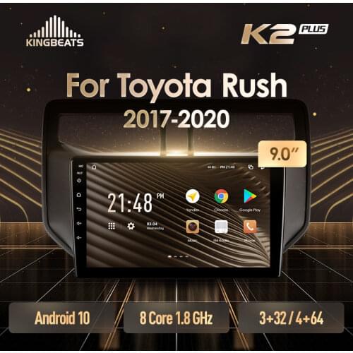 KingBeats Android 10 Octa-Core head unit HU 4G in Dash Car Radio Multimedia Video Player Navigation GPS For Toyota Rush 2017 - 2020 no dvd 2 din Double Din Android Car Stereo 2din