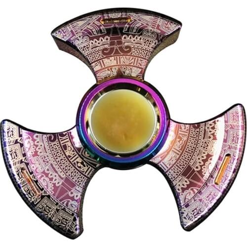 Maya Fidget Spinner Hand Spinner Metal Steel EDC Grilled Blue Figet Spiner Finger-spinner Handspinner Figet Spiner Toys SL533