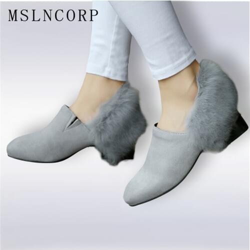 MSLNCORP Suede Pumps