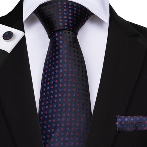 New Arrival 100% Silk Men Tie 8cm Dots Classic Business Neck Tie For Men Suit For Wedding Party Necktie Factory Sale MJ-7030
