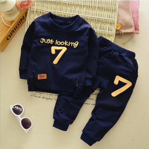 New Spring Autumn Children Clothing Boys Cartoon Casual Sports T-shirt Pants 2pcs/Set Infant Outfit Kids Clothes Suit Tracksuits