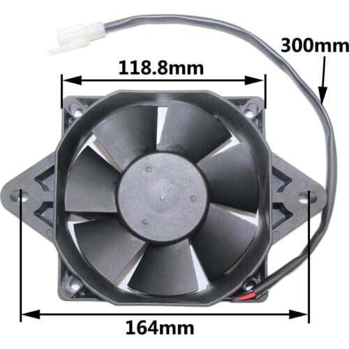 Radiator Thermo Electric Cooling plastic Square Fan for 150cc 300cc 250cc Quad Dirt Bike