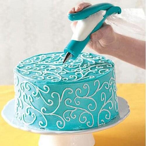 Deco Icing Pen Cake Decorating Pen Tool Kit Pastry Bag DIY Cake Deco Tools Kit Pastry Icing Pen Piping Kit Bags JA55