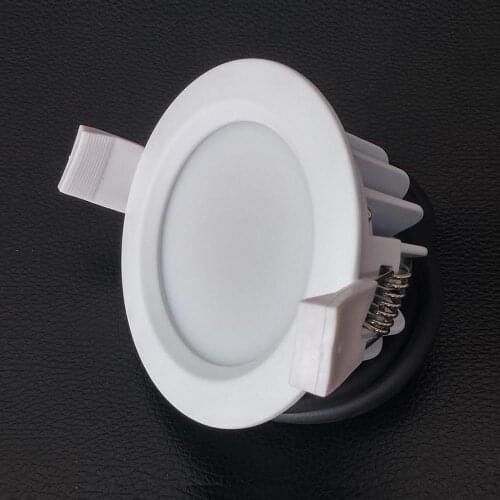 Bathroom 8W Dimmable LED Downlight New-Tech Driverless AC220V Shower Room IP65 HV LED Ceiling Spot Lighting Lampara Cutout D70mm