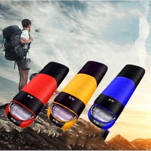 Ultralight quality duck down envelope warm adult outdoor natural hiking camping sleeping bag or indoor lunch break lazy bag