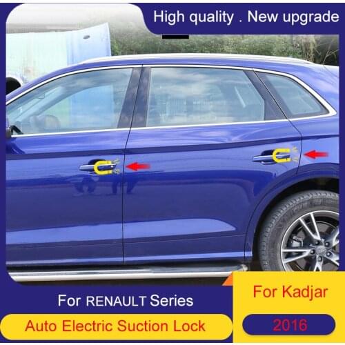 Smart Auto Electric Suction Door Lock For RENAULT Kadjar 2016 Soft Close Door Super Silence Car Vehicle Door