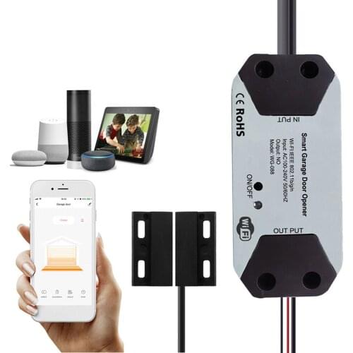 Smart Garage Door Opener WiFi Switch Controller With Smart Home Life / Tuya Mobile Phone APP / Vocie Remote Control Monitor