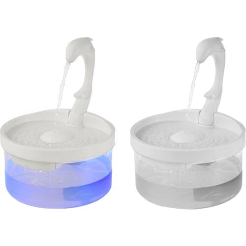 2L Pet Water Fountain Cat Swan Neck Pet Cat Dog Automatic Drinker Fountain Water Dispenser For Cats Dogs