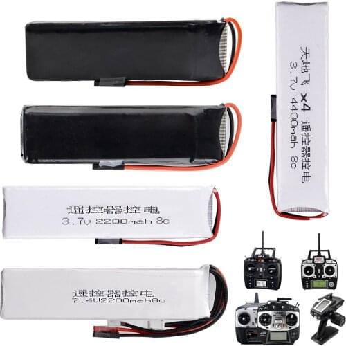 1pcs Li-Polymer 2S 3.7V 7.4V 1600mah 2200mah 3200mah 4400mAh Lipo Battery For Wfly Radiolink Futaba Transmitter