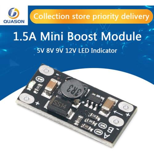 10pcs Mini DC-DC Boost Step Up Converter 3V 3.2V 3.3V 3.7V 5V 9V to 12V Voltage Regulator PCB Board Module can set 5V/ 8V/ 9V