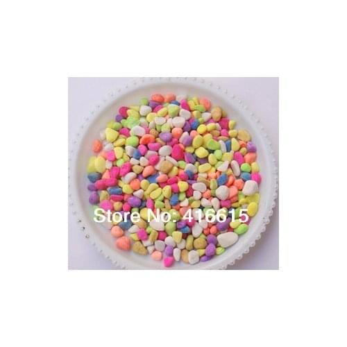 100g/Lot,Multicolour stones,Color Stones Bonsai Decorations Flowers Fish Tank Supplies