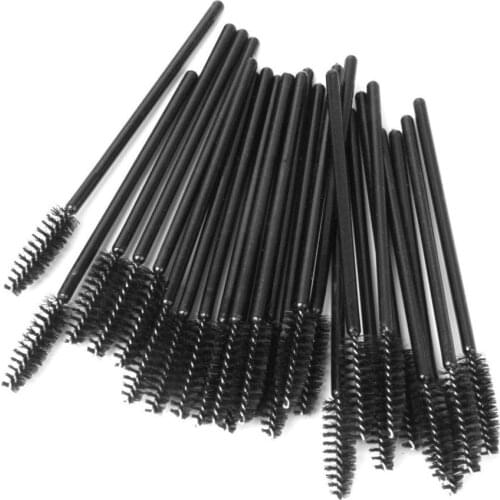 1000Pcs/lot Disposable Black Eyelash Brush Comb Mascara Wands Eye Lashes Extension Individual Applicator Eye Beauty Makeup
