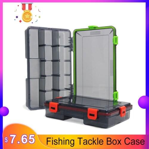11 Compartments Waterproof Fishing Tackle Box Fishing Lure Spoon Hook Bait Storage Case Utility Box Carp Fishing Accessories
