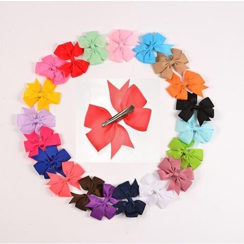 30pcs Newly Design Fashion Big Bow Hairpins Hair Clips For Children Kids Girls Hair Accessorie