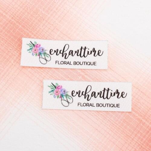 98 Custom Iron Labels, Logo or Text, tailor, Organic Cotton Fabric Name Label，Customized with Your Name (TB0113)