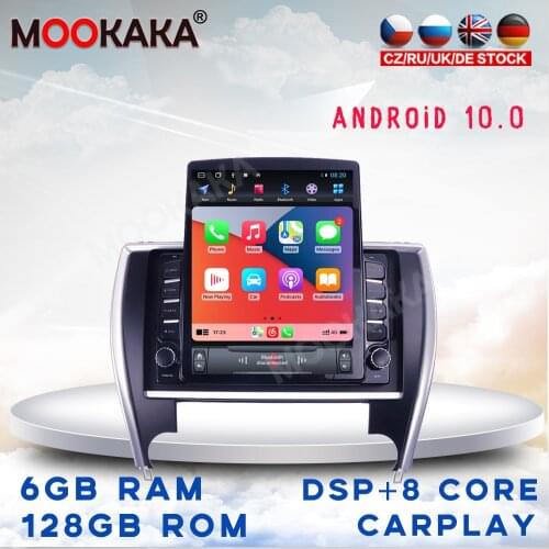 For Toyota Camry 2012-2015 Car Multimedia Stereo Tesla Screen Android 10 Player Carplay GPS Navigation Head Unit DVD