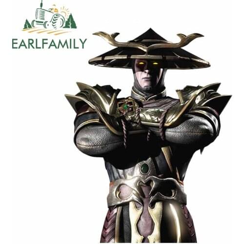 EARLFAMILY 13cm x 10.2cm for Arcade Mortal Combat Windows Car Stickers Refrigerator RV Decal Cartoon Motorcycle Anime Decoration