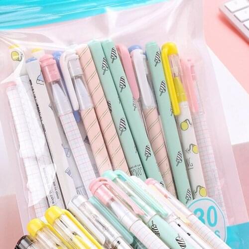 0.5mm Gel Pen Cute Bear Black Ink Pen School Office Supply Writing Stationery 30pcs/lot