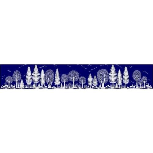 Silver Forest scenery patterns Counted Chinese Cross Stitch 11CT 14CT DIY Cross Stitch Kit Embroidery Needlework Sets home decor