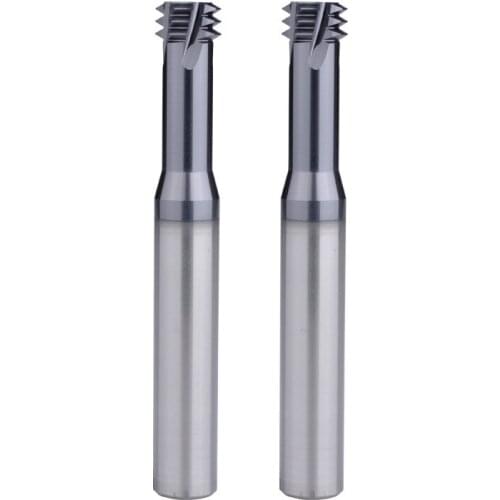 M0.9 M1 M1.2 M1.4 M1.6 M2 M2.5 micro-diameter tct milling cutter cnc router bits tungsten steel thread milling cutter