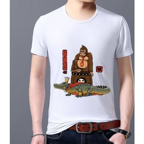 Man T-Shirt Summer Casual Japan Style Printing Tee Shirt White All-match O Neck Short Sleeve S-5XL Mens Clothes Dropshipping