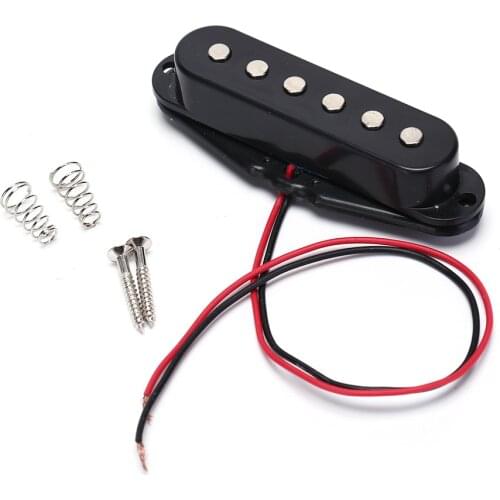 New Arrival 1pc Black Single Coil Sound Pickup for 6 Strings Electric Guitar Harmonious