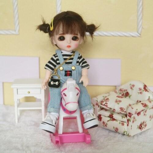 1/8 Scale BJD 16cm Super Cute Angel Doll Princess Hand Makeup Dolls OB11 Body Joints Mini Figures Model Kids Toys Girl Gift