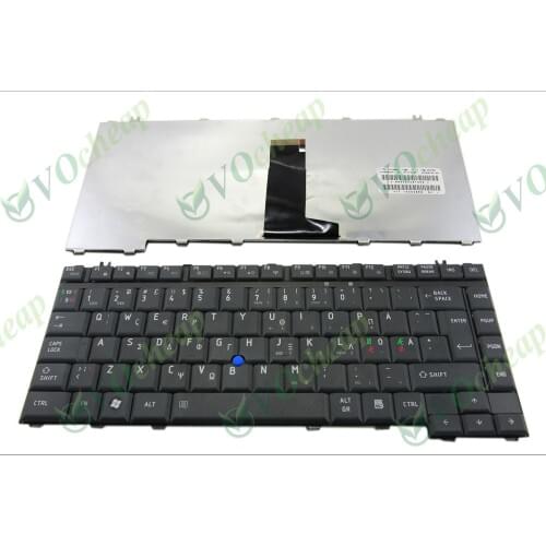 Scandinavian Nordic Laptop Keyboard tastatur tangentbord for Toshiba Tecra A9 M9 Satellite Pro S200 with Point sticker Black ND