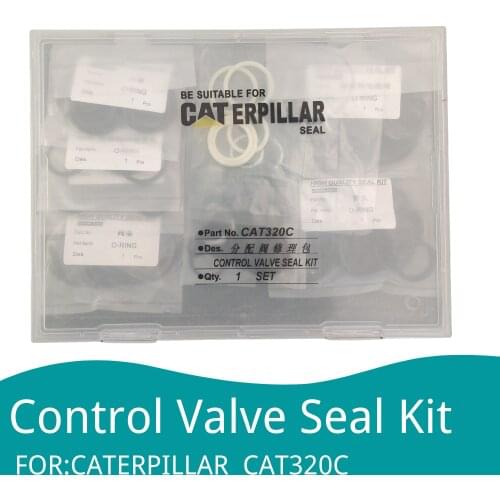 Control Valve Seal Kit for Caterpillar Exavator CAT E320C O-Ring Kit Rubber Distributing valve