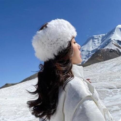 In the spring and autumn winter web celebrity rabbit fur headband for women free shipping