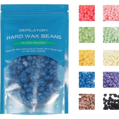 10 Flavours Depilatory Wax Beans Pellet Waxing Bikini Leg Arm Armpit Hair Removal Beans 50g/bag Hard Wax Beans for Depilatory