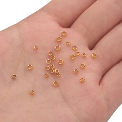 Cordial Design 100Pcs 2.5/3mm Jewelry Accessories/Earring Findings/Round Shape/Genuine Gold Plating/Hand Made/DIY Beads Making