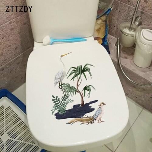 ZTTZDY 19×25.6CM Creative Classical Art Home Wall Stickers Mural Funny WC Toilet Decoration T2-1317