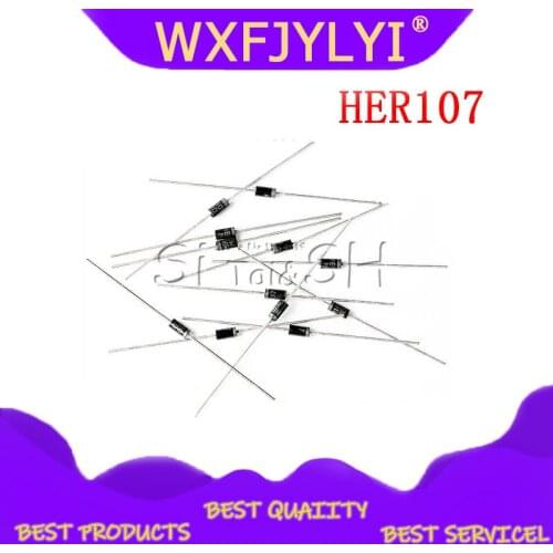 100PCS Rectifier Diode 1A 800 V DO-41 HER107