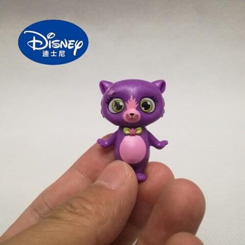 24PCS 4cm Princess Doll small ornament purple kitten animal model ornament toy doll cake decoration DIY DECORATION ORNAMENT