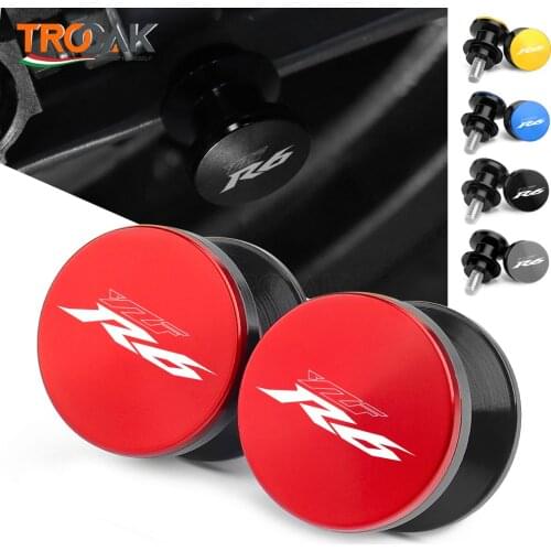 6MM Motorcycle accessories Swingarm Spools slider stand screws for yamaha YZF R6 1999 2000 2001 2002 2003 2004 2005 2007 -2020