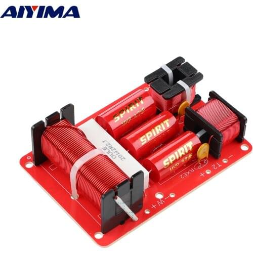 AIYIMA 250W 3 Ways Audio Speaker Crossover Dual Treble Bass Filter Hifi Professional Frequency Divider for KTV Loudspeaker